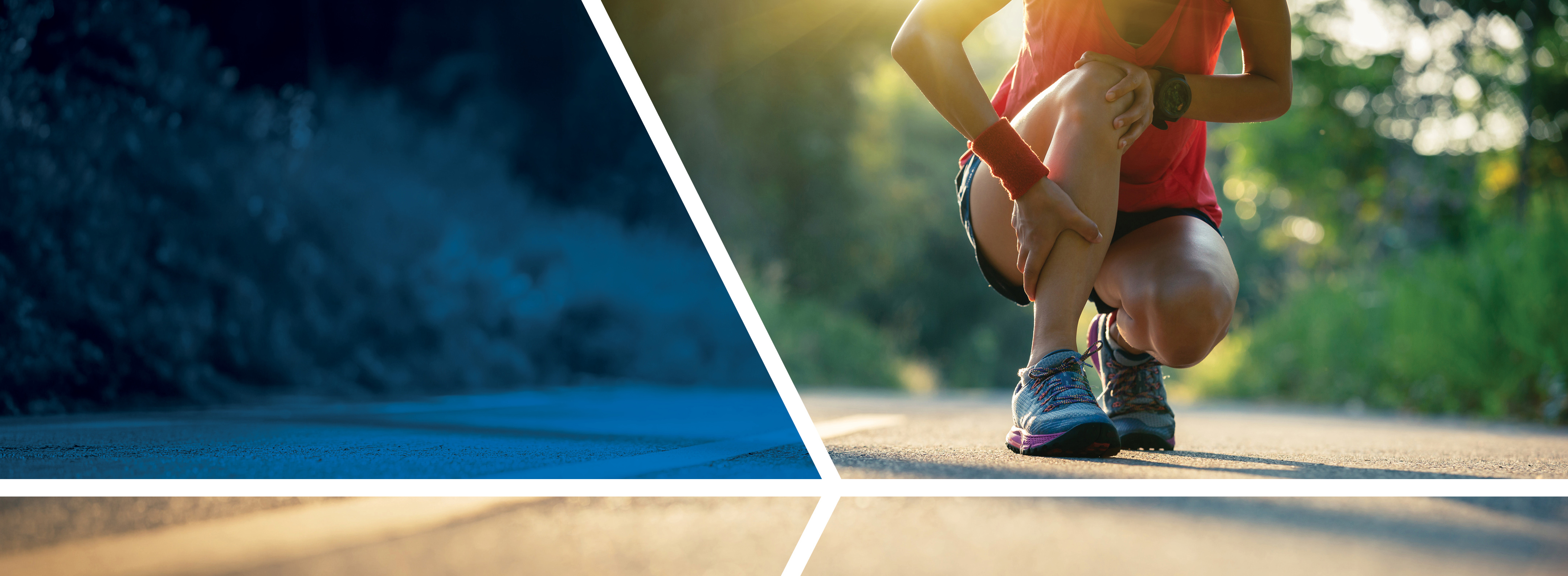 runner with injured ankle