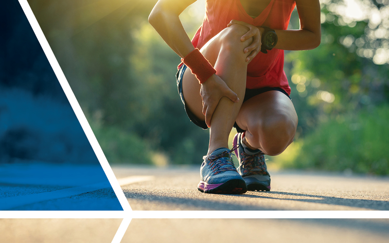 runner with injured ankle