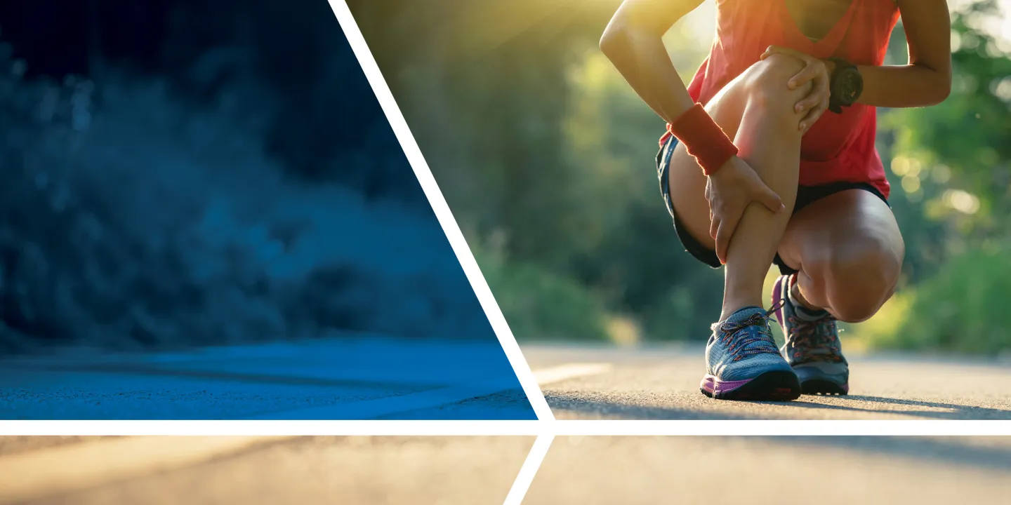 runner with injured ankle