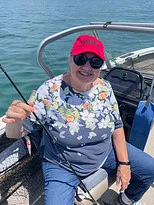 Anita fishing