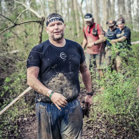 Brett during mud run