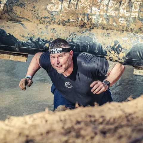 Brett during mud run