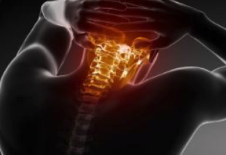 graphic showing painful neck