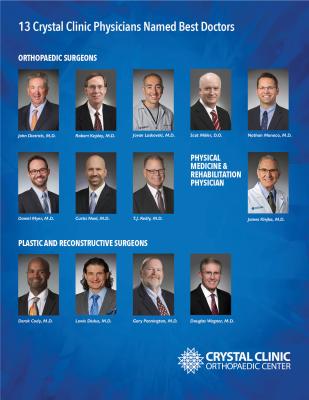 13 Crystal Clinic Physicians Named Best Doctors In Their Specialties