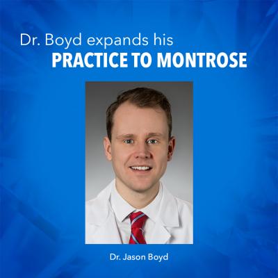 Crystal Clinic Orthopaedic Surgeon Jason Boyd, M.D., Is Now Accepting New Patients In Montrose