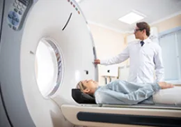 patient entering ct scan