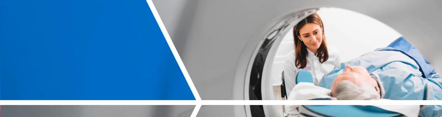 patient entering MRI machine