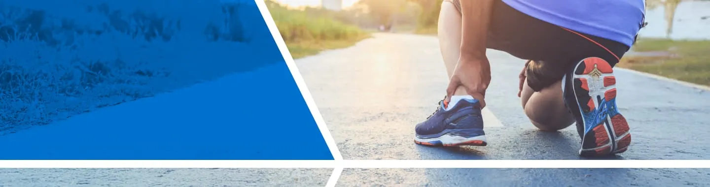 runner with painful ankle