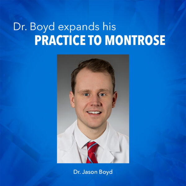 Crystal Clinic Orthopaedic Surgeon Jason Boyd, M.D., Is Now Accepting New Patients In Montrose
