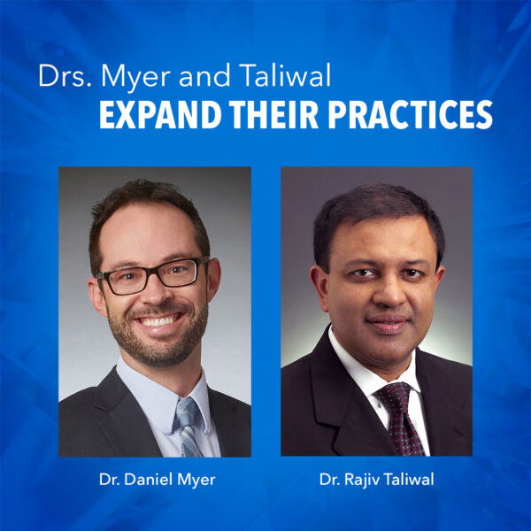 Crystal Clinic Orthopaedic Surgeons Daniel Myer, M.D., and Rajiv Taliwal, M.D., Expand Their Practice To Hudson